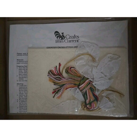 Current Counted Cross Stitch Kit - CHRISTMAS ORNAMENTS SET OF THREE Code 7141-5 - Picture 2 of 4